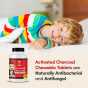 Kids Chewable Activated Charcoal Tablets - for Upset Tummies & More