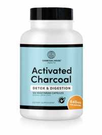 ACTIVATED CHARCOAL CAPSULES 125 count veggie capsules