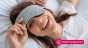 Hemp Sleep Mask To Use Over Eye Pad With Soft Velvet Stretch Elastic Straps