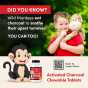 Kids Chewable Activated Charcoal Tablets - for Upset Tummies, Diarrhea & More