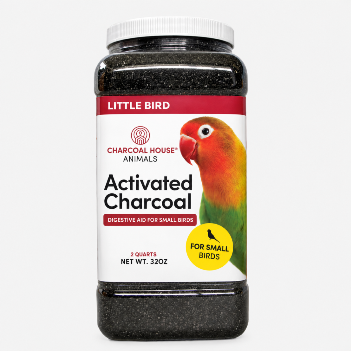 Small Bird Charcoal 32 oz - 2 quart jar