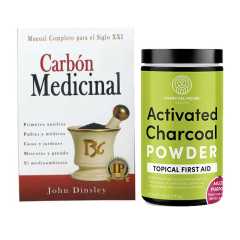 Activated Charcoal Powder & Carbón Medicinal Book (Spanish) SPECIAL