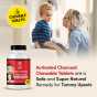 Kids Chewable Activated Charcoal Tablets - for Upset Tummies, Diarrhea & More