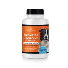 Activated Charcoal Capsules Digestive Aid for Pets - Dogs, Cats, & Small Animals