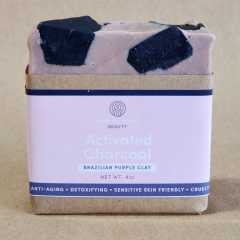 Brazilian Purple Clay and Chunky Charcoal Soap with Lavender