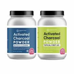 Dynamic Duo Activated Charcoal Powder Set- 2QT Jar Set