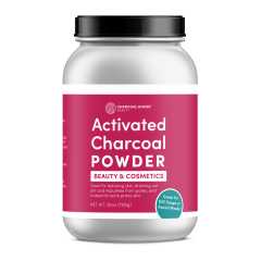 activated bamboo charcoal powder 2qt glass jar