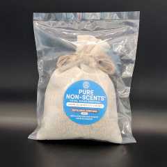 Pure Non-Scents Total Odor Control Odor Eliminator Sachet - Refillable Linen Bag - 4oz