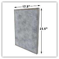 Stainless Steel Air Filter Panel (24"x18"x1") 5 panels