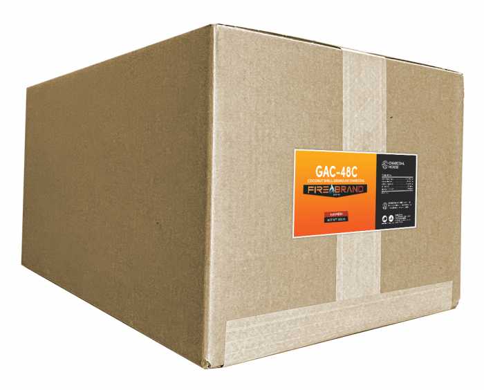 GRANULAR Activated Charcoal (Coconut) 4x8 mesh-55 lbs Box
